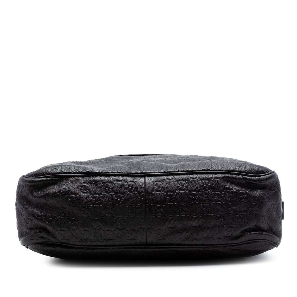 Gucci Guccissima Messenger Bag Black Leather Very good condition - Inside View