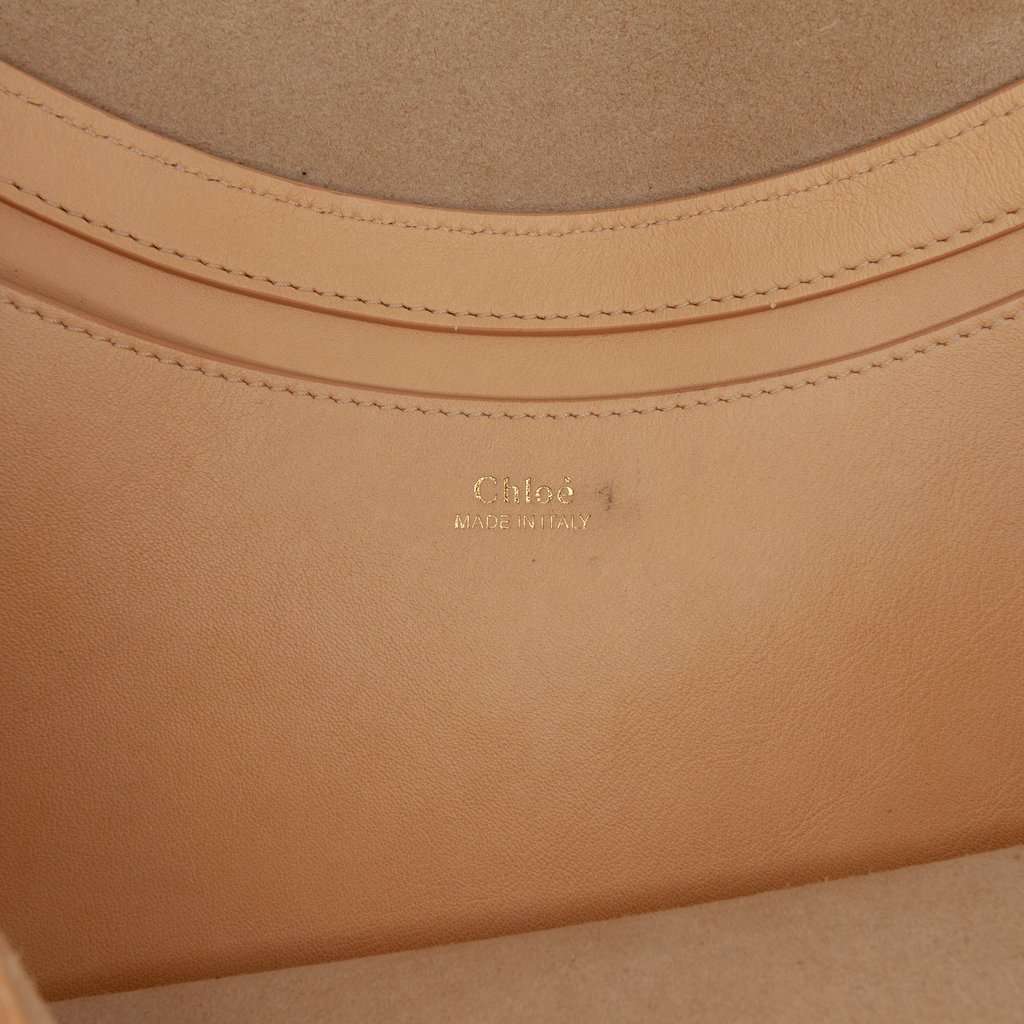 Chloé Leather Kiss Hobo Beige Leather Very good condition - Box View