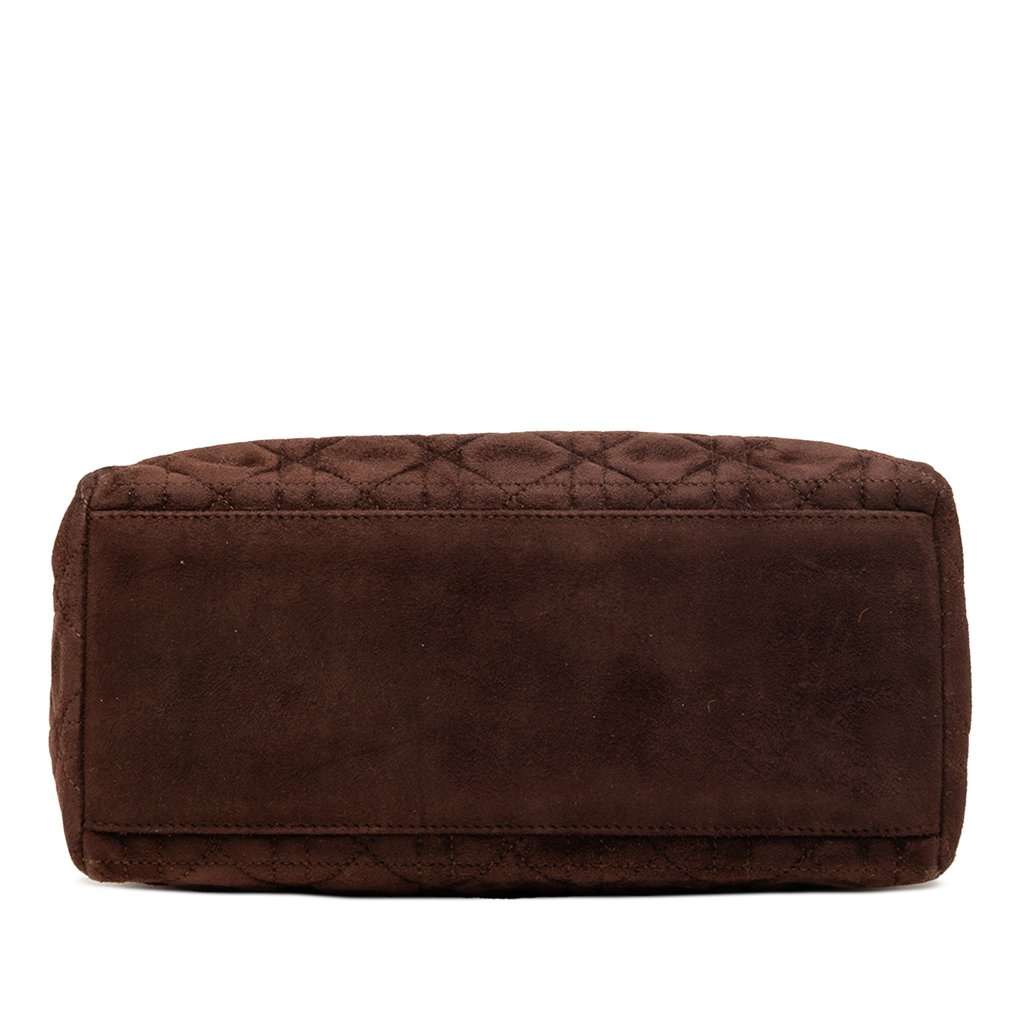 Dior Medium Suede Cannage Lady Dior Brown Leather Very good - Inside View