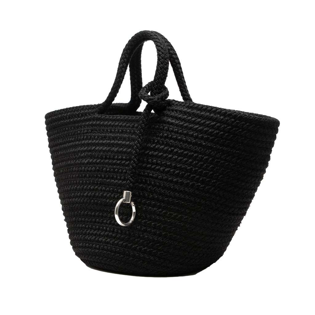 Balenciaga Small Nylon Ibiza Basket Bag Black Very good - Back View