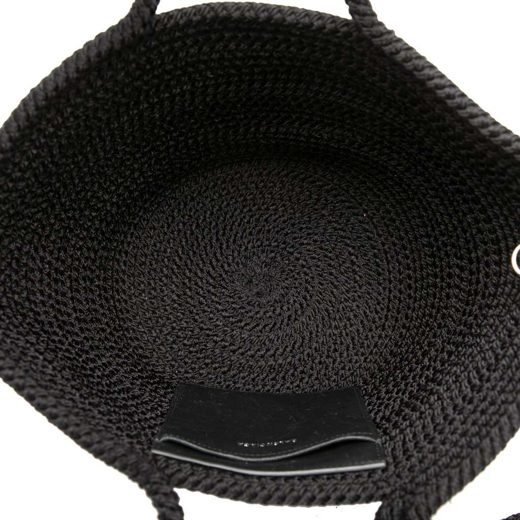 Balenciaga Small Nylon Ibiza Basket Bag Black Very good - Model View