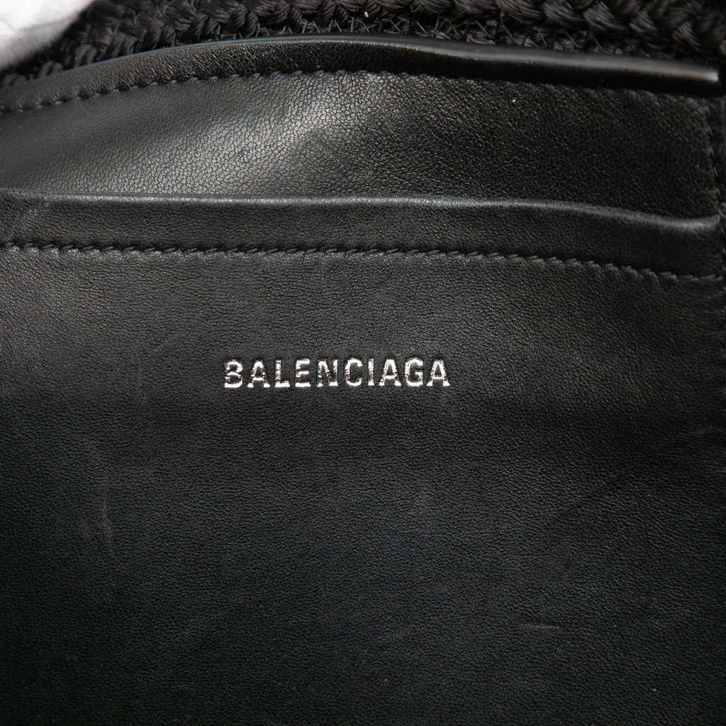 Balenciaga Small Nylon Ibiza Basket Bag Black Very good - Box View