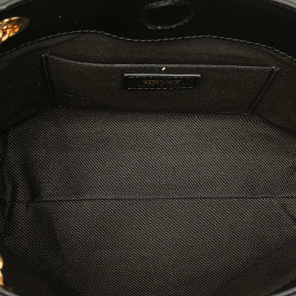 Versace Leather La Medusa Shoulder Bag Black Leather Very good condition - Model View