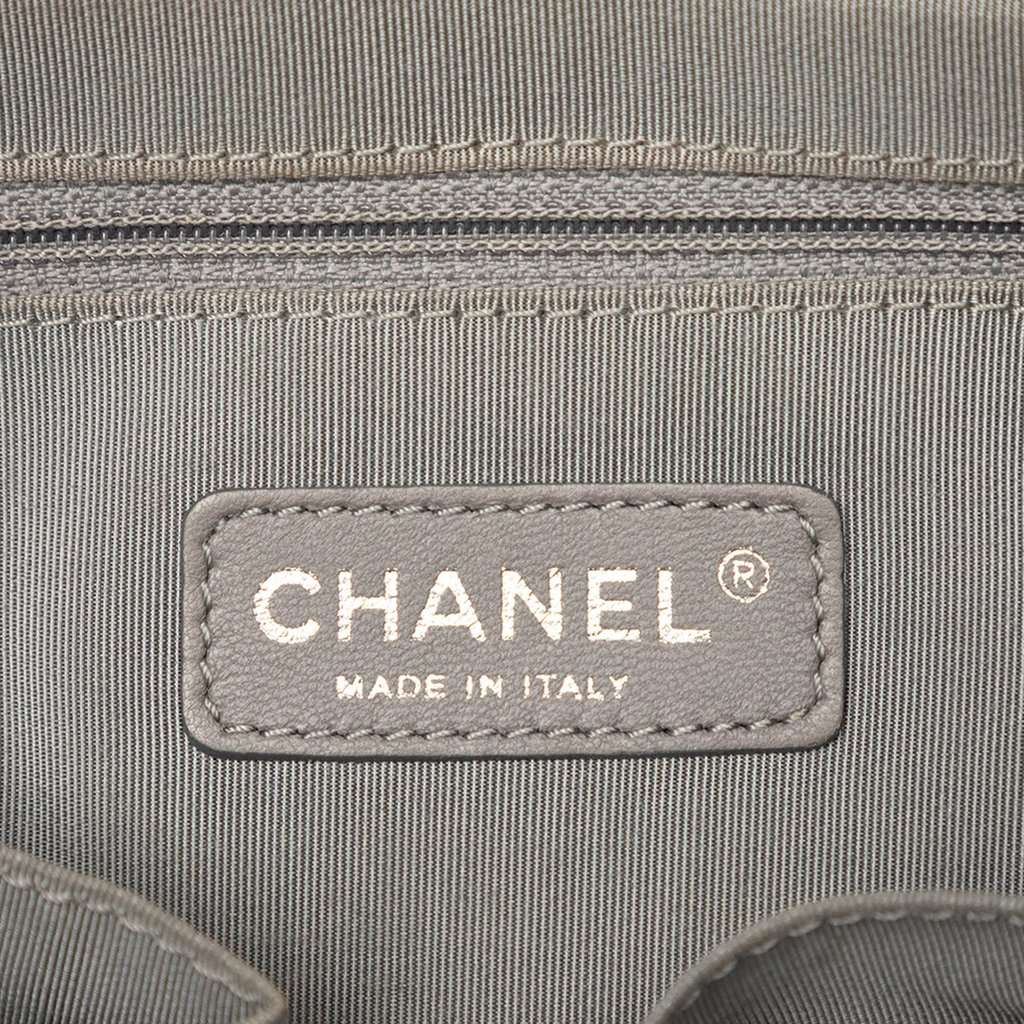 Chanel Paris Byzance Nylon Tweed On Stitch Tote Green Very good - Box View