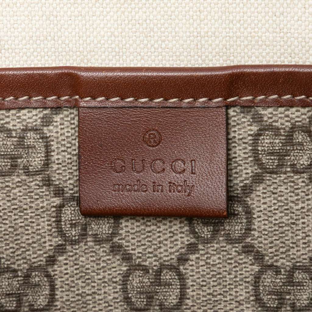 Gucci GG Supreme Web Messenger Bag Beige Very good condition - Box View