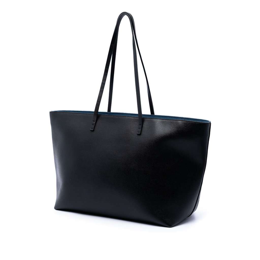 Fendi Leather Monster Roll Tote Black Leather Very good - Back View