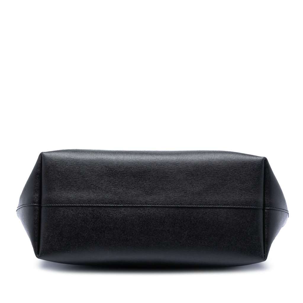 Fendi Leather Monster Roll Tote Black Leather Very good - Inside View