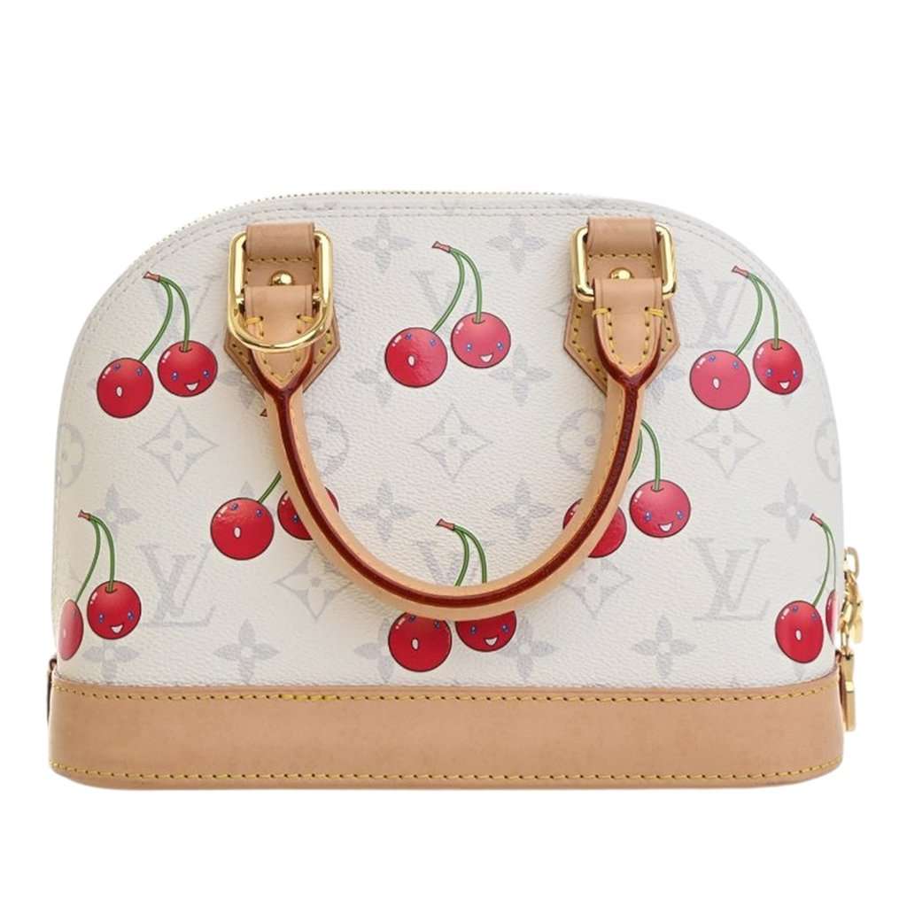 Louis Vuitton Takashi Murakami Monogram Cherry Alma BB White Very good condition - Model View