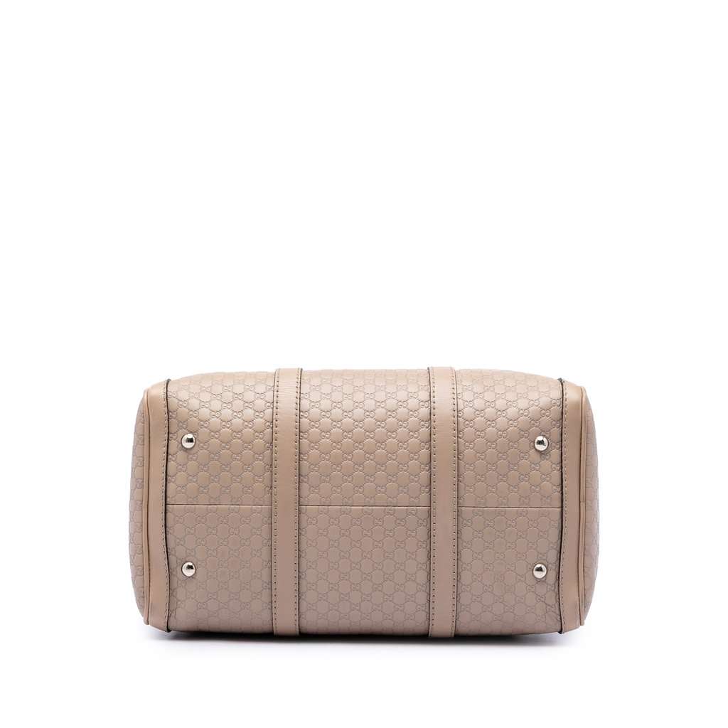 Gucci Medium Microguccissima Joy Boston Bag Beige Leather Very good condition - Inside View