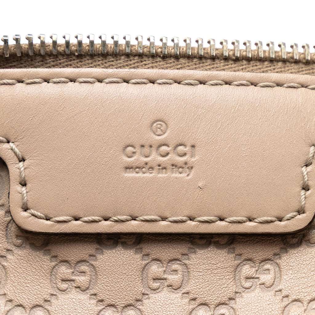 Gucci Medium Microguccissima Joy Boston Bag Beige Leather Very good condition - Box View