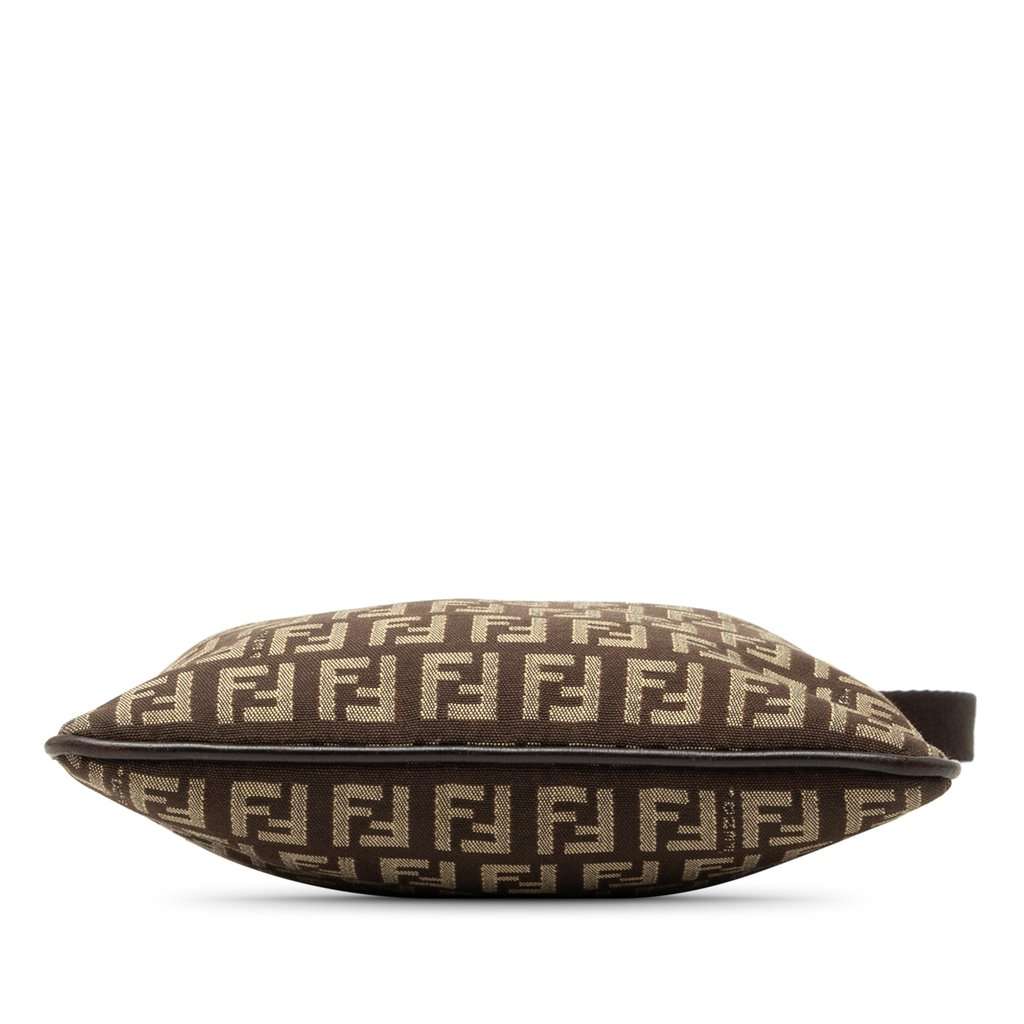 Fendi Zucchino Canvas Crossbody Brown Very good - Inside View