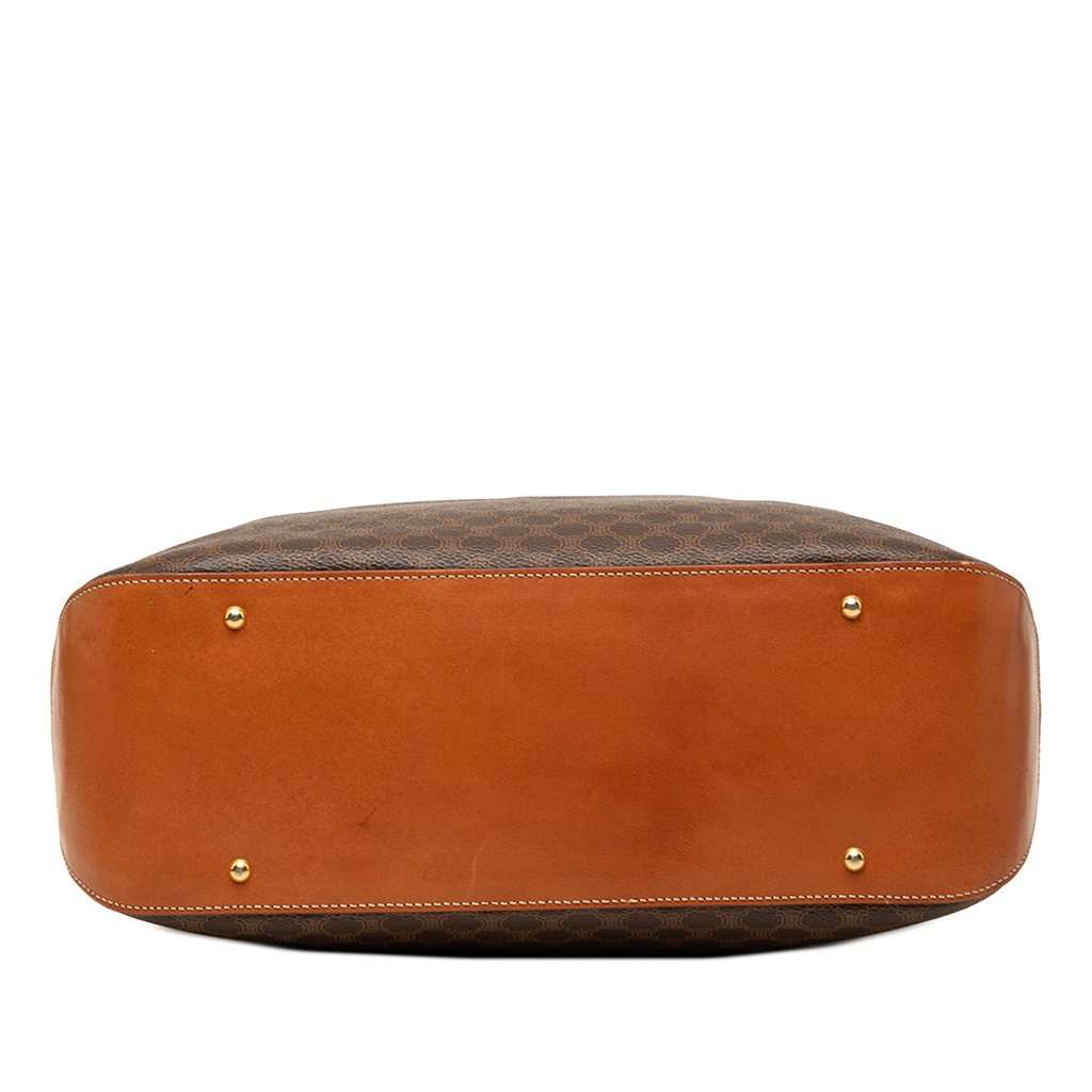 Celine Macadam Coated Canvas Vertical Satchel Brown Very good condition - Inside View