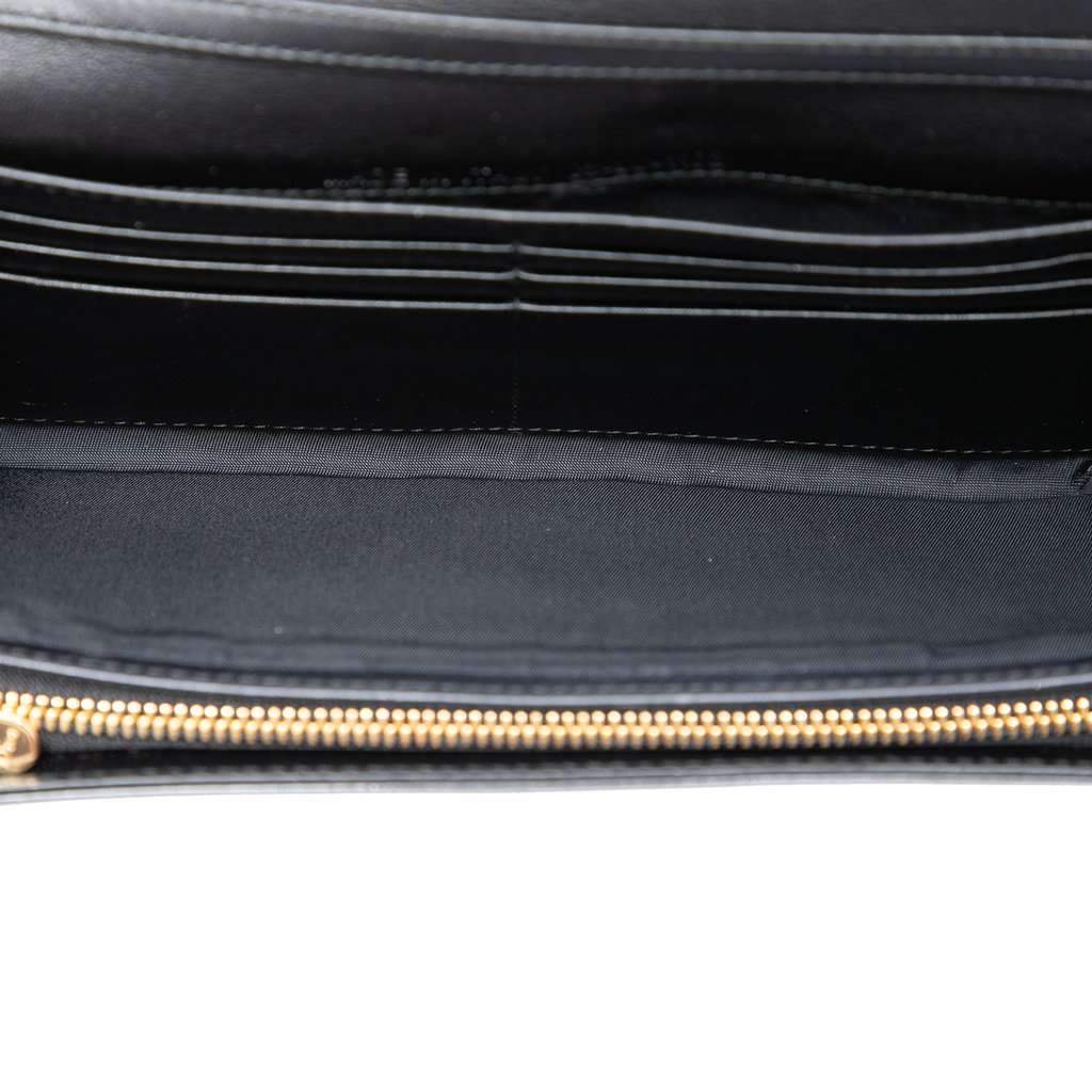 Dior Patent Cannage Lady Dior Wallet On Chain Black Leather Very good condition - Model View