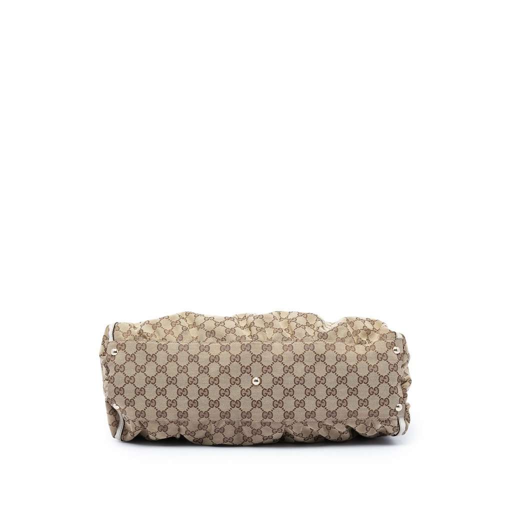 Gucci GG Canvas Abbey D Ring Shoulder Bag Beige Very good condition - Inside View