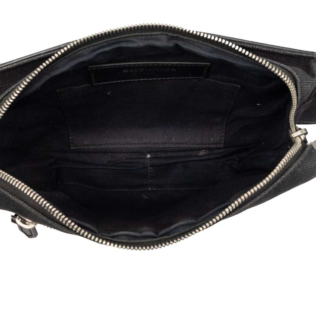 Balenciaga Canvas and Leather Neo Lift Belt Bag Black Very good condition - Model View