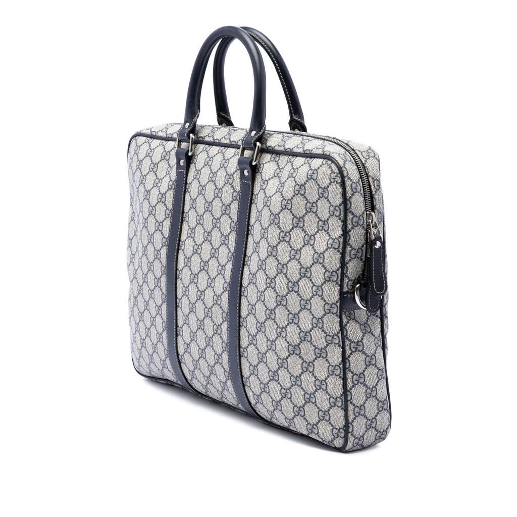 Gucci GG Supreme Business Bag Beige Very good - Back View