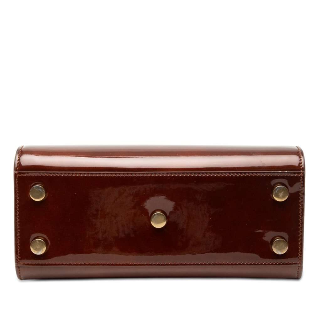 Saint Laurent Nano Patent Sac de Jour Satchel Brown Leather Very good condition - Inside View
