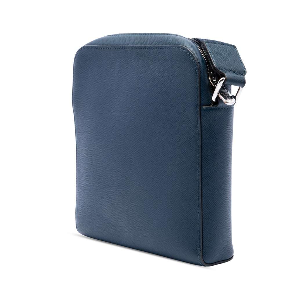 Louis Vuitton Taiga Anton Pochette Blue Leather Very good - Back View