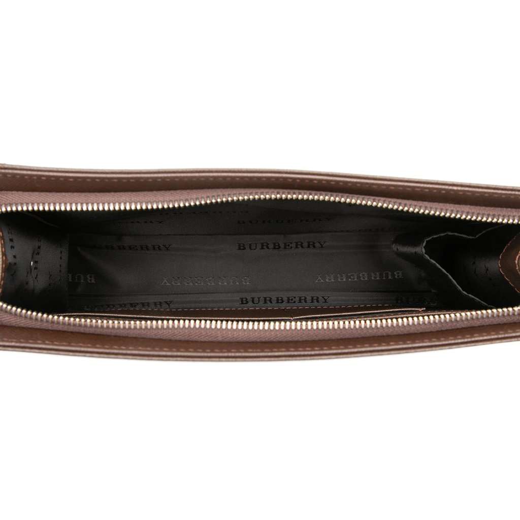Burberry Leather Clutch Brown Leather Very good condition - Model View