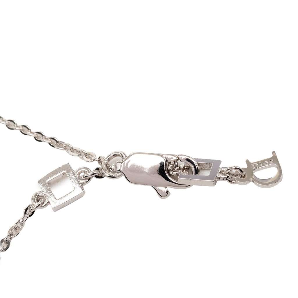 Dior Brass I Love Dior Heart Arrow Pendant Necklace Silver Metal Very good - Box View