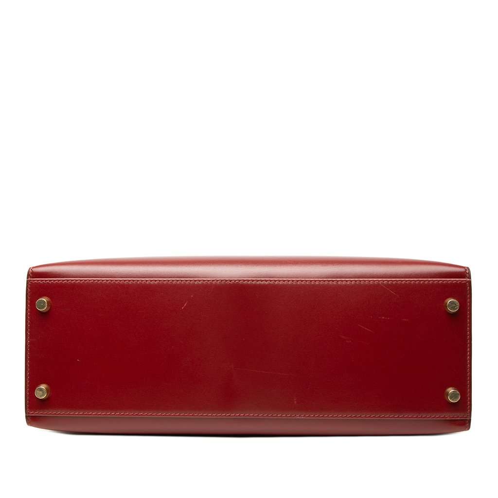Hermès Box Calf Kelly Sellier 32 Red Leather Very good condition - Inside View