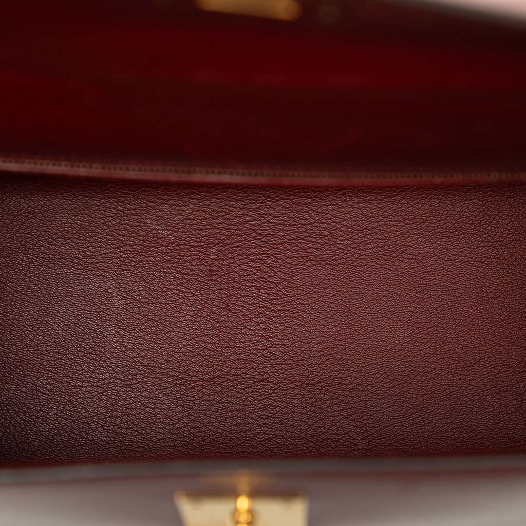 Hermès Box Calf Kelly Sellier 32 Red Leather Very good condition - Model View