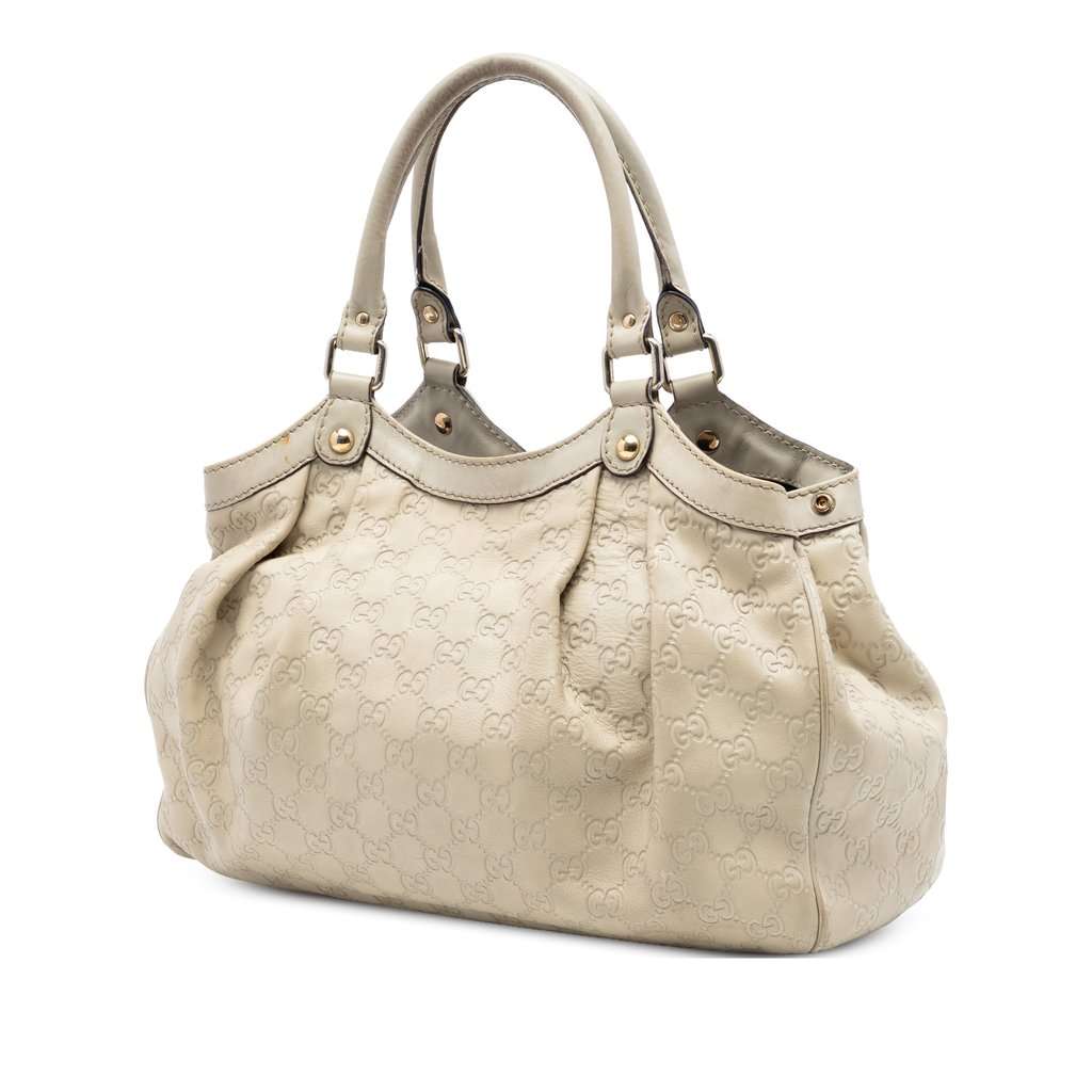 Gucci Medium Guccissima Sukey Tote Brown Leather Very good condition - Back View