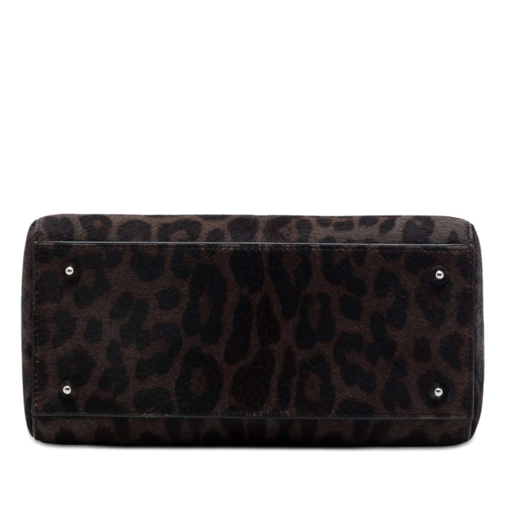 Dior Medium Pony Hair Leopard Print Lady Dior Brown Very good condition - Inside View