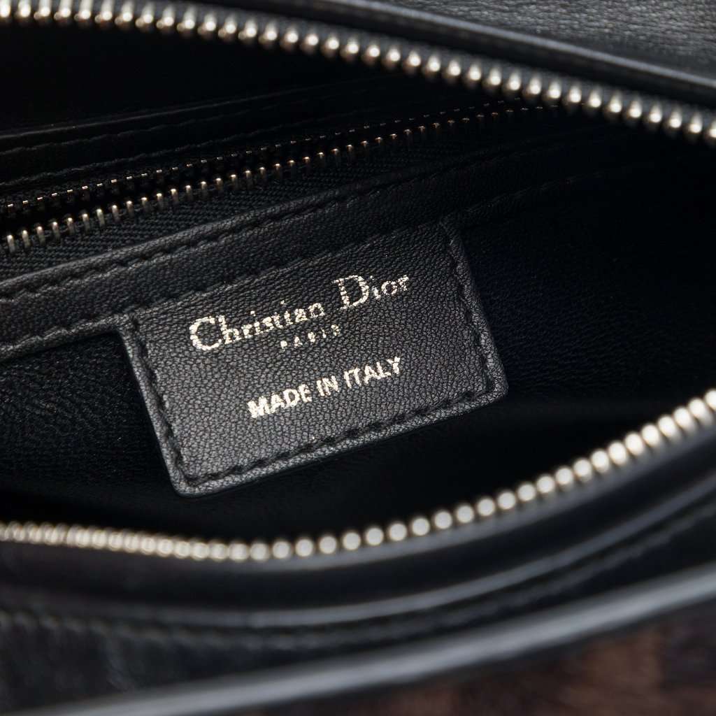 Dior Medium Pony Hair Leopard Print Lady Dior Brown Very good condition - Box View
