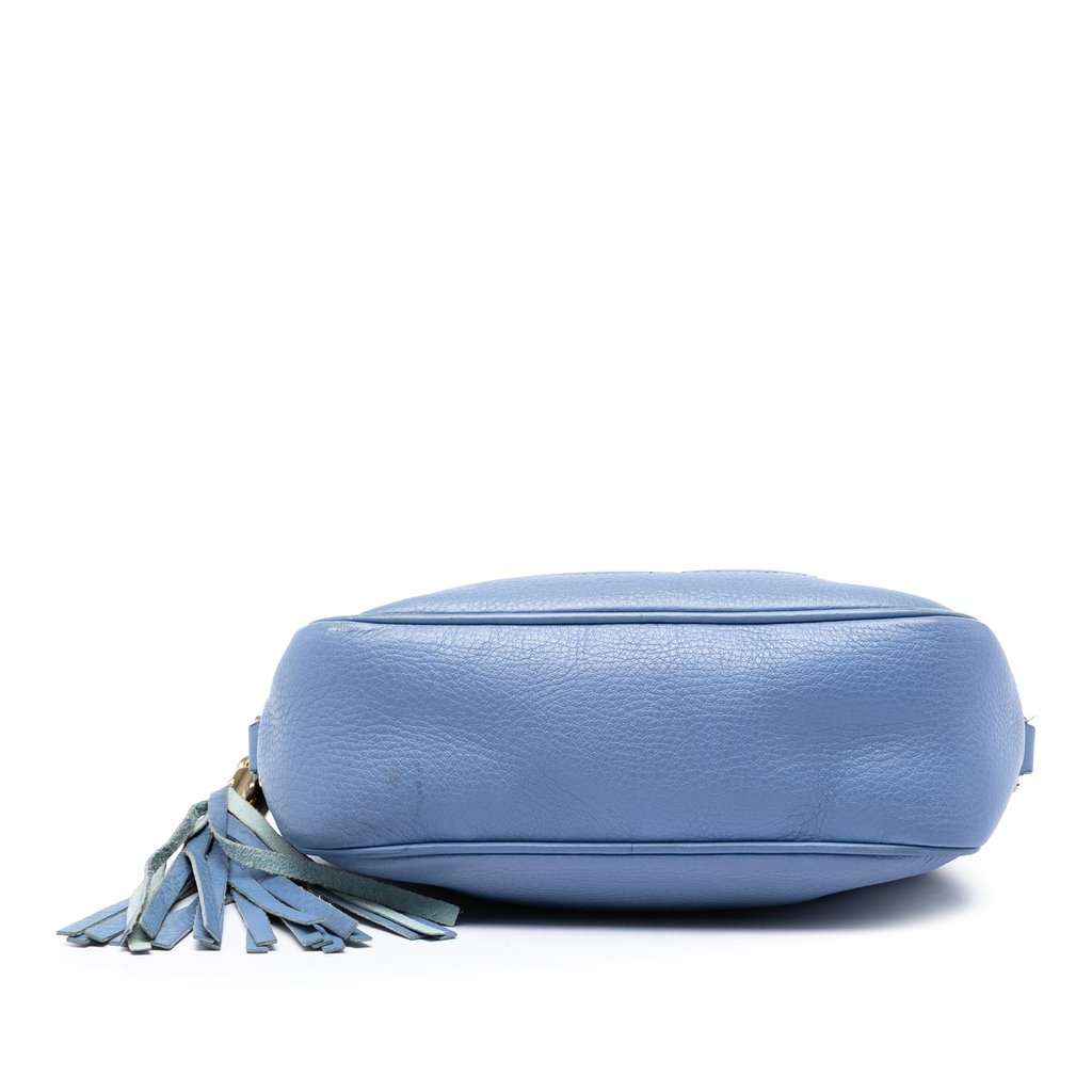 Gucci Calfskin Soho Disco Crossbody Blue Leather Very good condition - Inside View