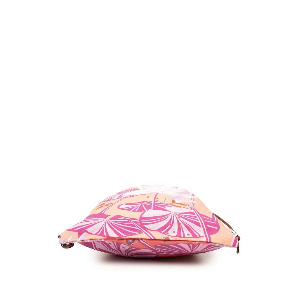 LOEWE Paula Ibiza Canvas Waterlily Print Drawstring Pouch Pink Very good - Inside View