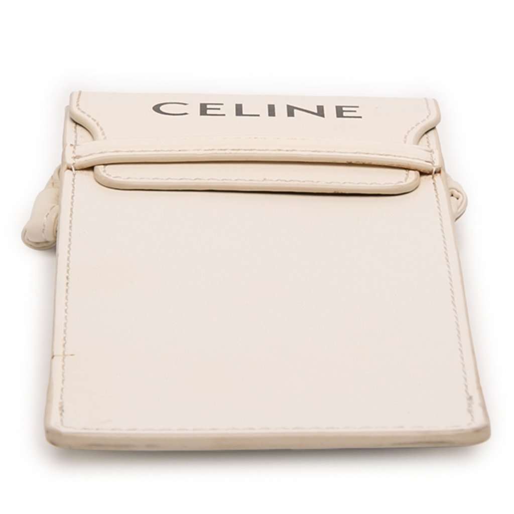 Celine Smooth Calfskin Sunglasses Pouch White Leather Very good condition - Inside View