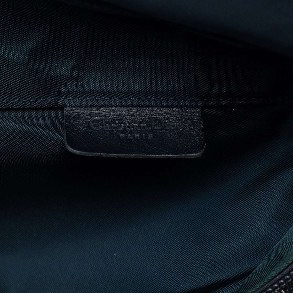 Dior Diorissimo Canvas Saddle Pouch Blue Very good condition - Box View