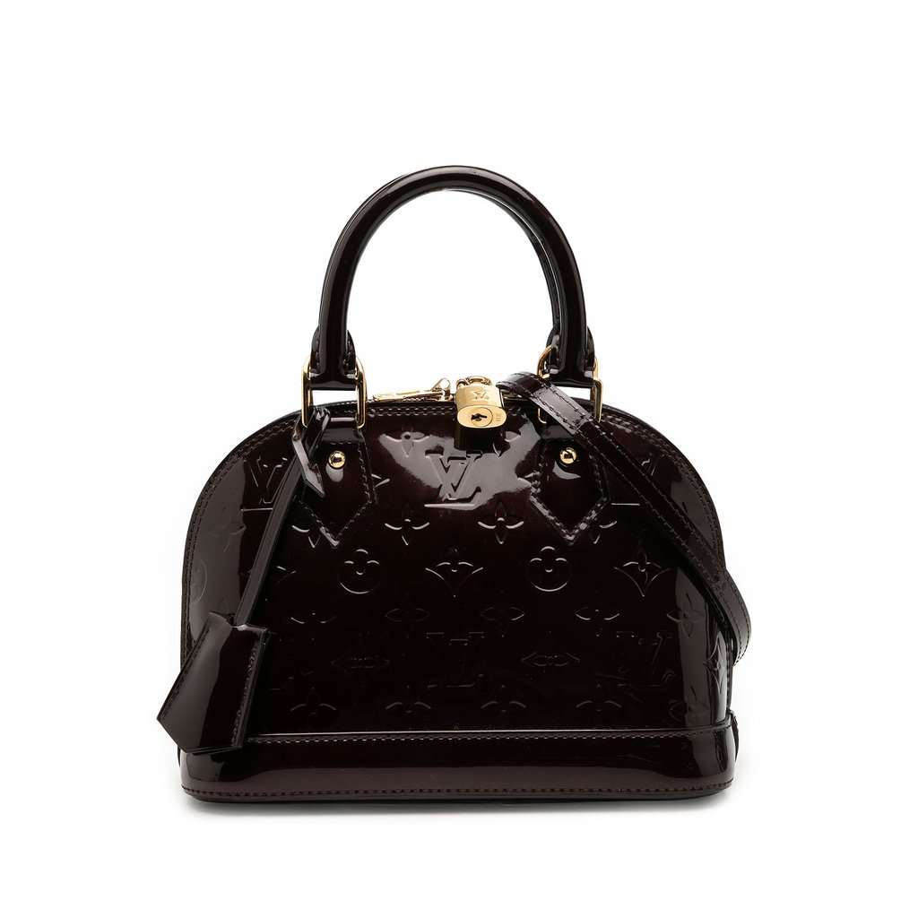Louis Vuitton Monogram Vernis Alma BB Purple Leather Very good condition - Front View