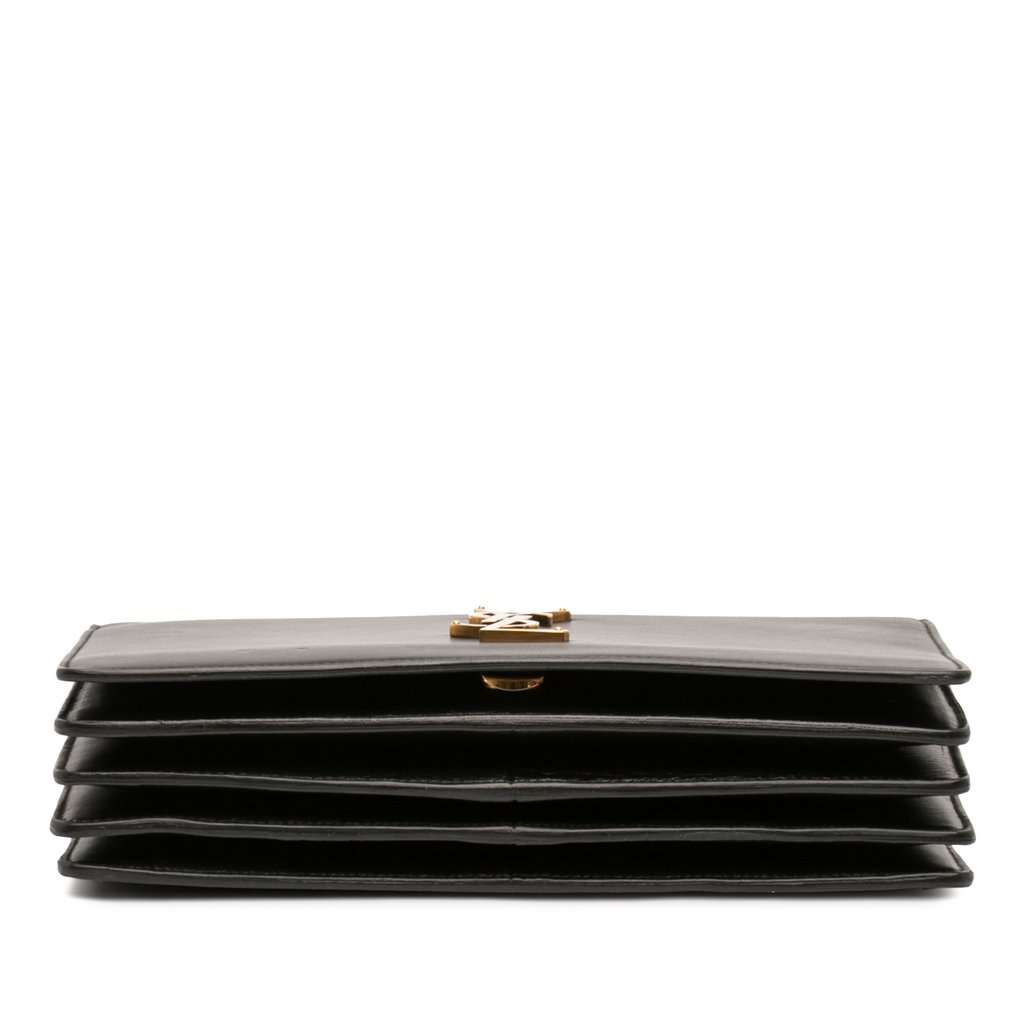 Saint Laurent Small Calfskin Dylan Crossbody Black Leather Very good - Inside View