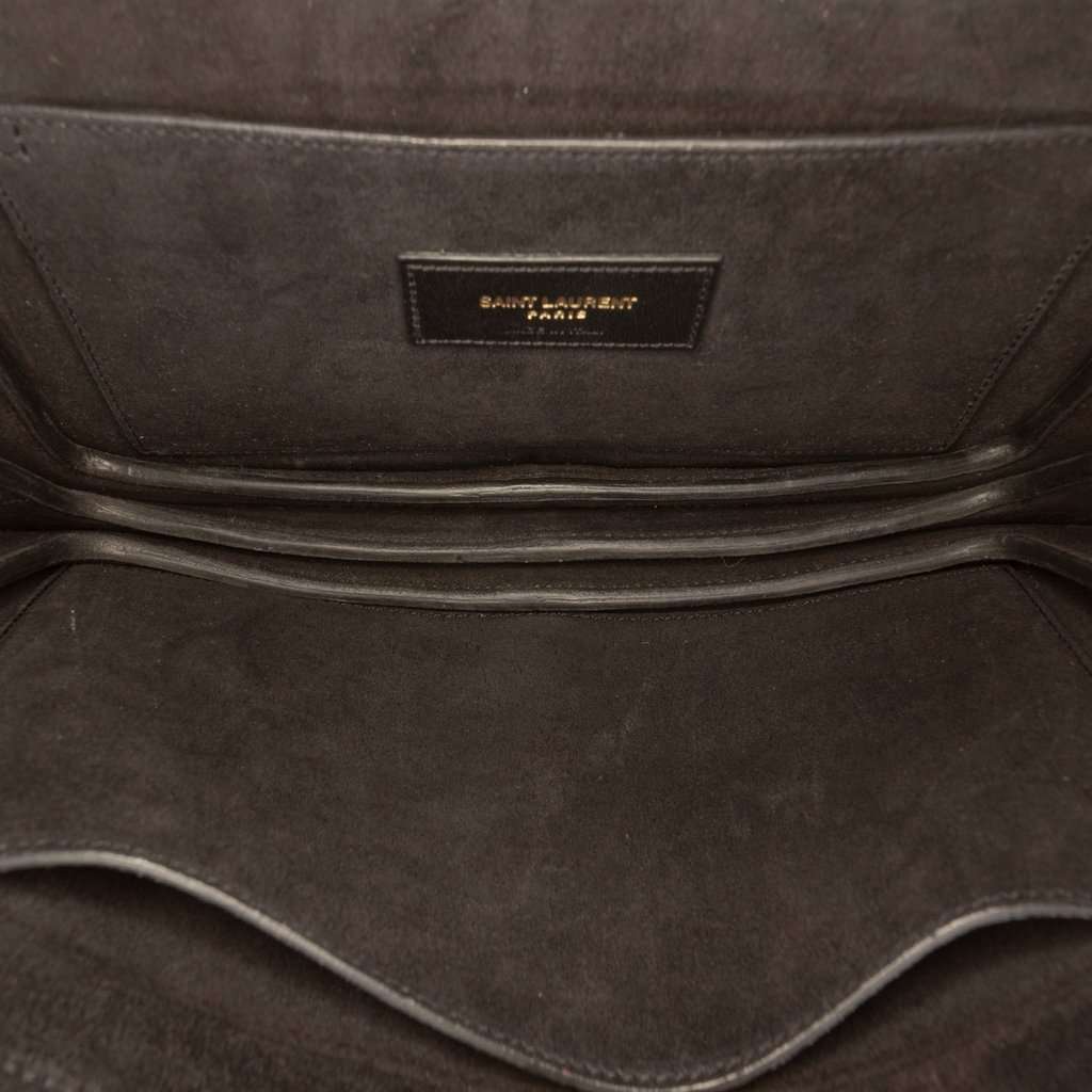 Saint Laurent Small Calfskin Dylan Crossbody Black Leather Very good - Model View