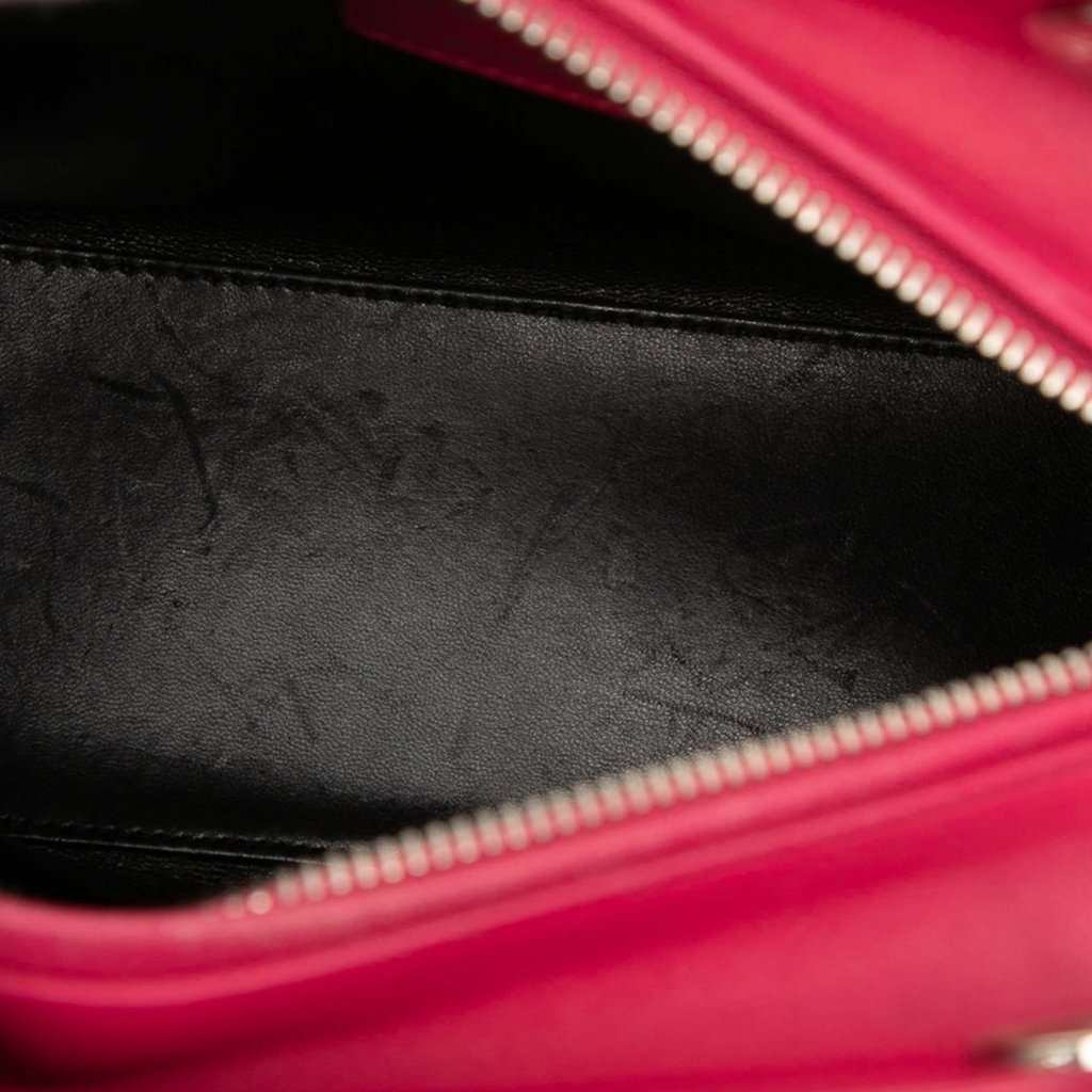 Dior Medium Tricolor Lambskin Cannage Lady Dior Pink Leather Very good - Model View