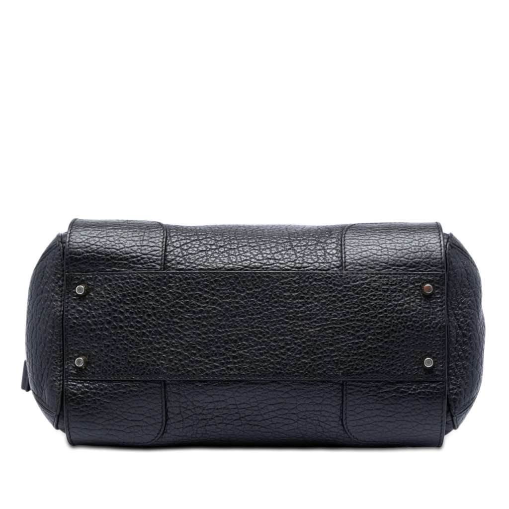 Burberry Small Heritage Grain Leather Gladstone Satchel Black Leather Very good condition - Inside View