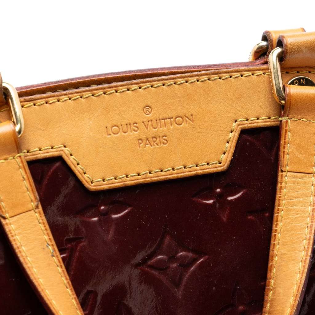 Louis Vuitton Monogram Vernis Brea MM Red Leather Very good - Box View