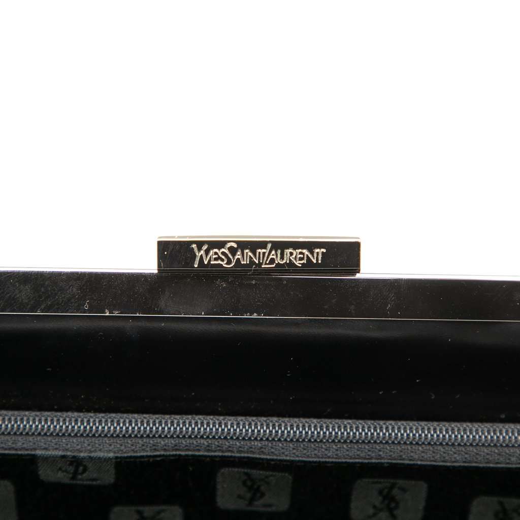 Saint Laurent Leather Top Handle Frame Bag Black Leather Very good - Box View