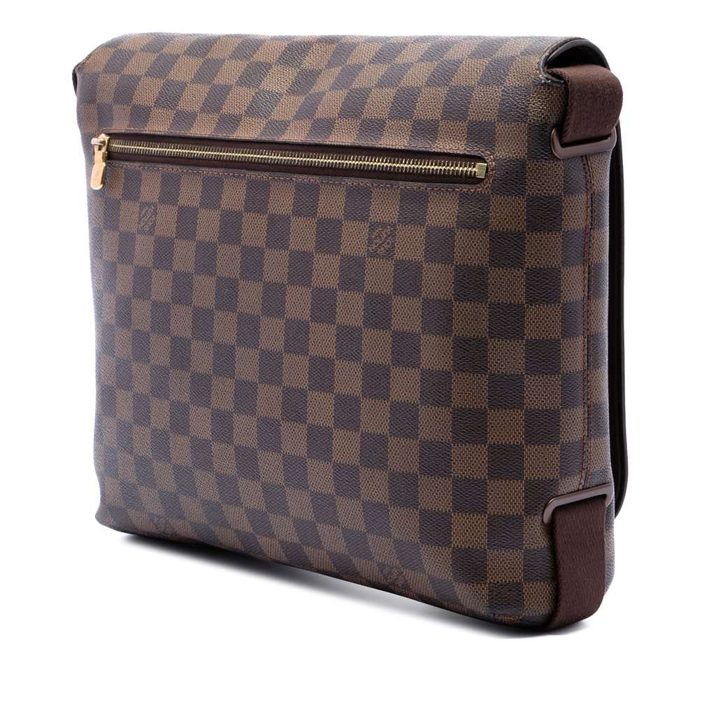 Louis Vuitton Damier Ebene Brooklyn MM Brown Very good - Back View