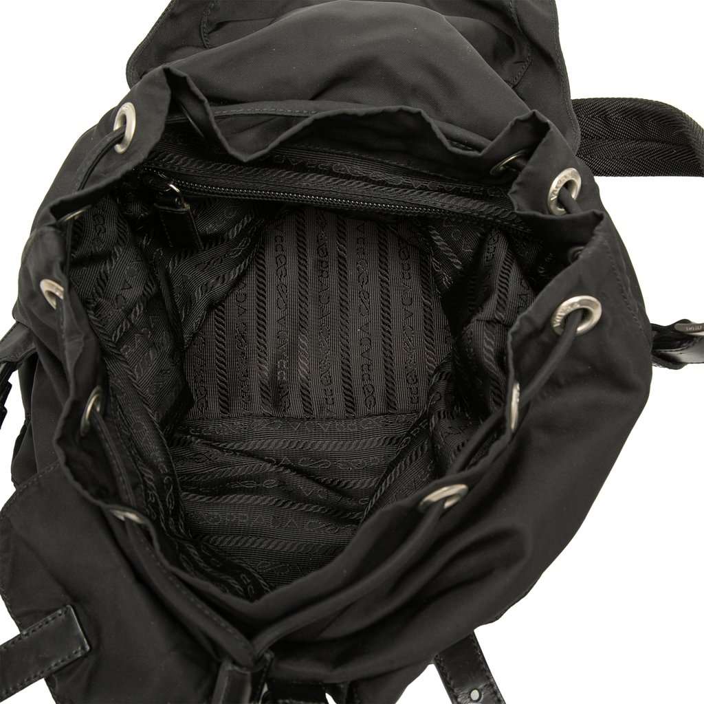 Prada Tessuto Backpack Black Good - Model View