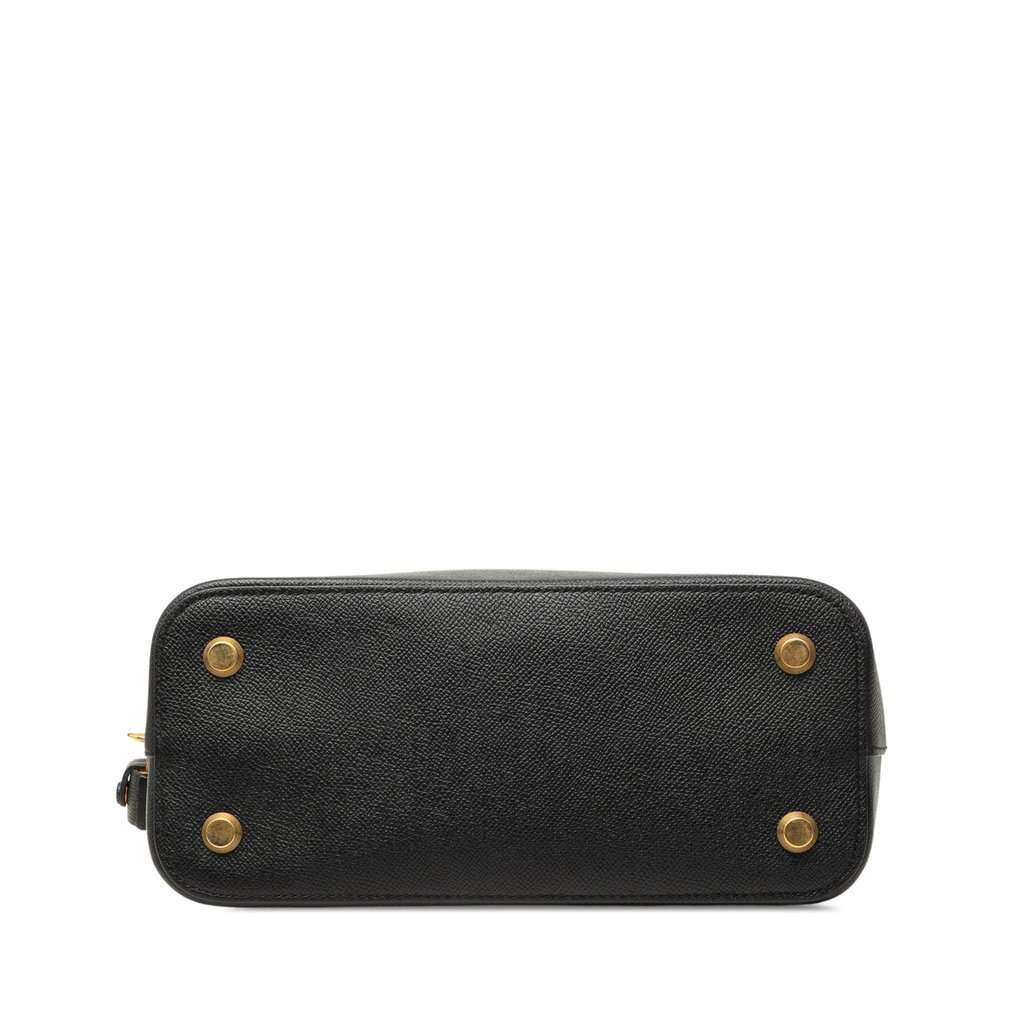 Balenciaga Grained Calfskin Ville Top Handle Bag S Black Leather Very good - Inside View