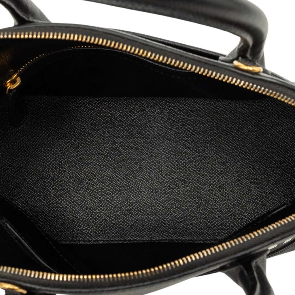 Balenciaga Grained Calfskin Ville Top Handle Bag S Black Leather Very good - Model View