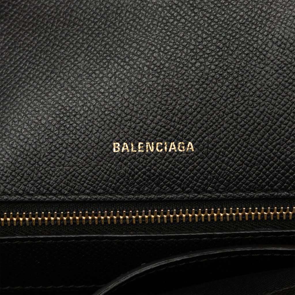 Balenciaga Grained Calfskin Ville Top Handle Bag S Black Leather Very good - Box View