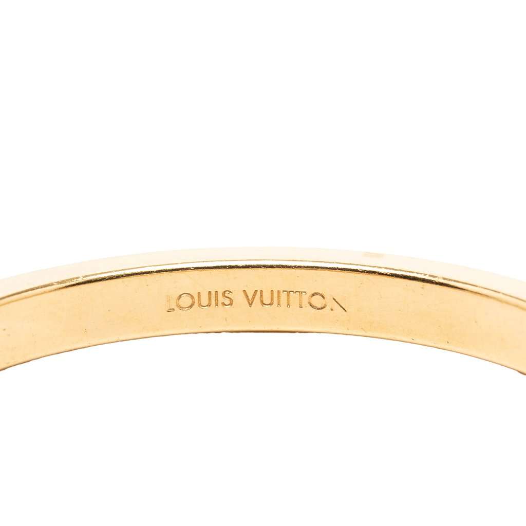 Louis Vuitton Gold Plated and Stingray Gimme A Clue Bangle Gold Metal Very good condition - Model View
