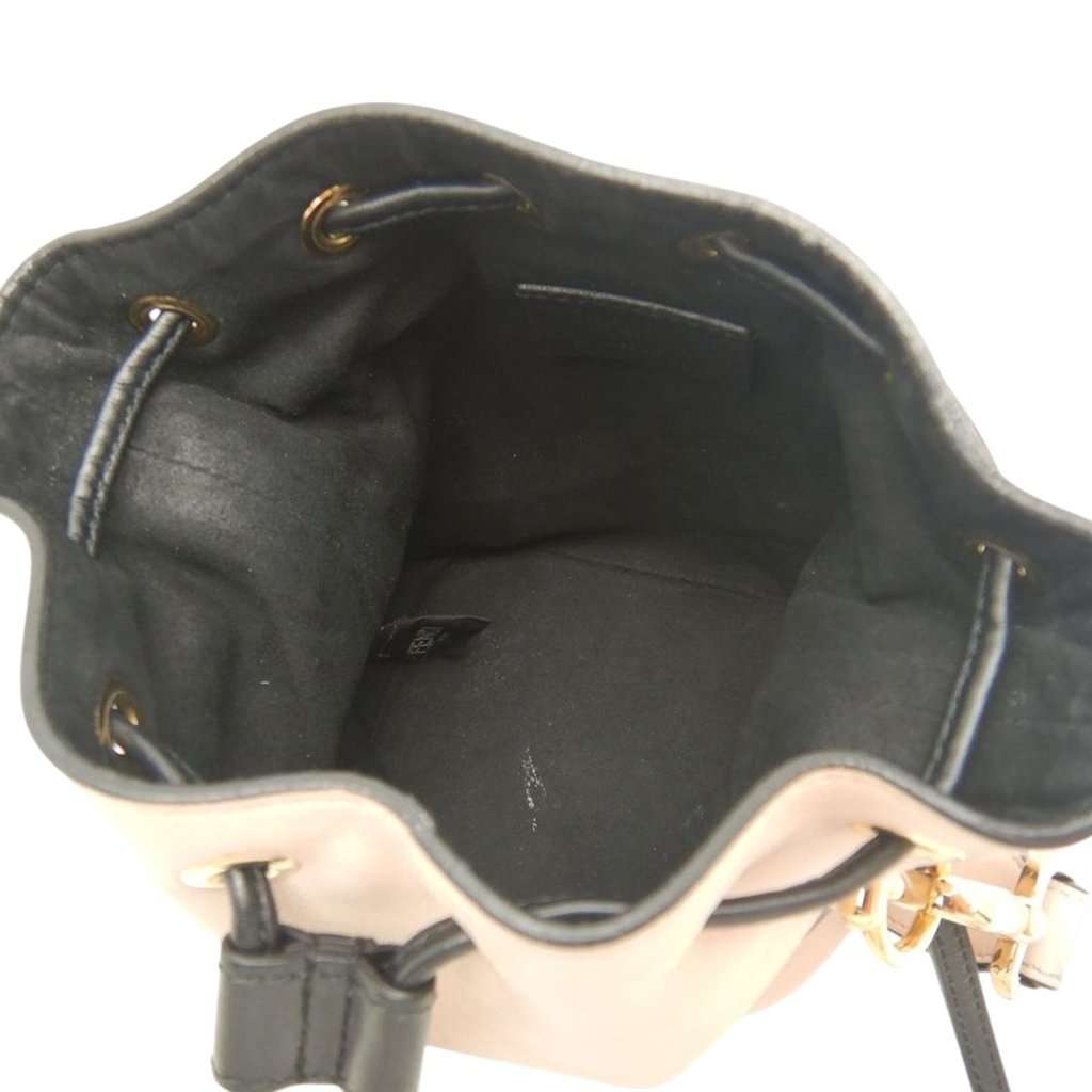 Fendi Mini Calfskin Mon Tresor Bucket Bag Brown Leather Very good - Model View