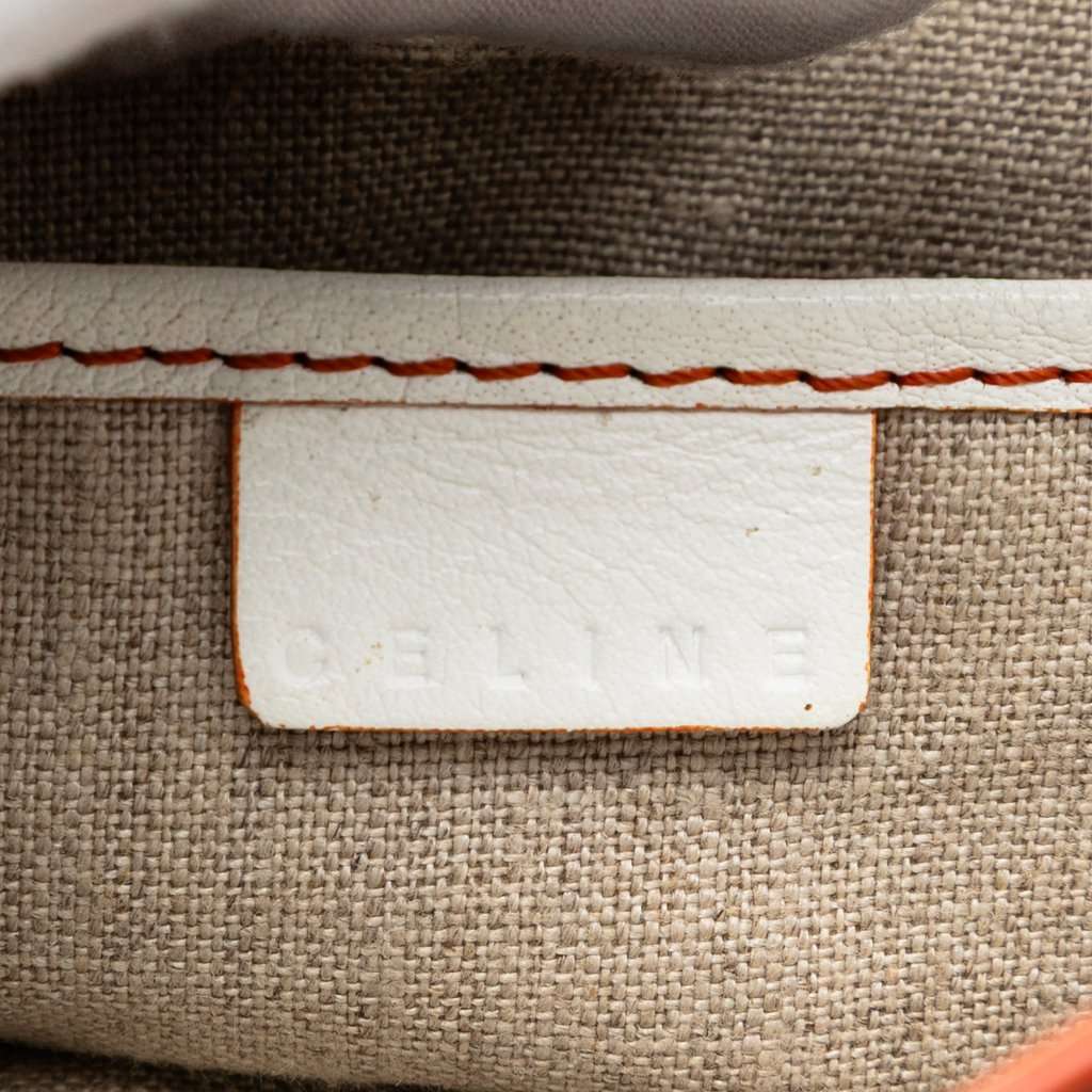 Celine Leather Boogie Handbag White Leather Very good condition - Box View