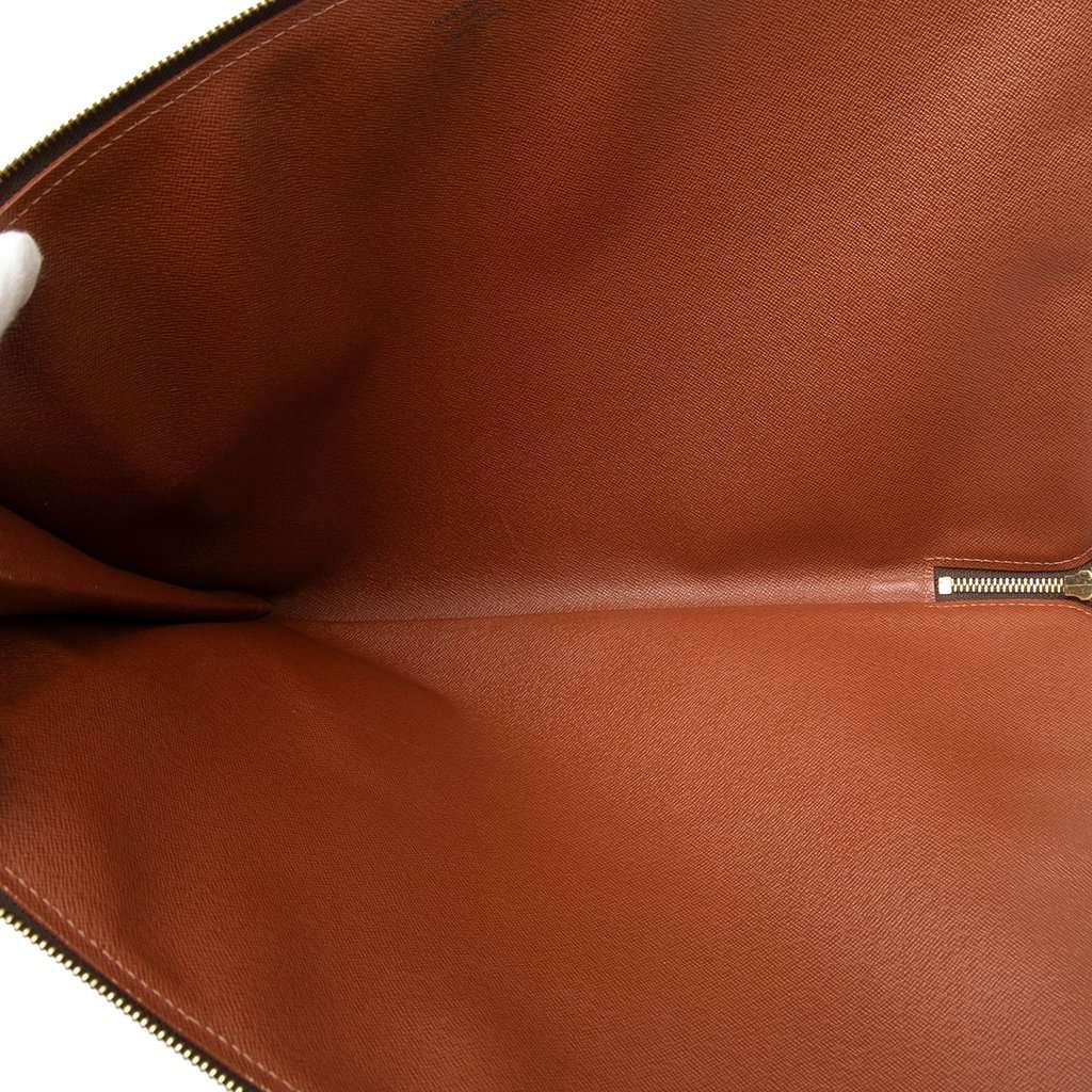 Louis Vuitton Monogram Poche Documents Portfolio Brown Very good condition - Model View