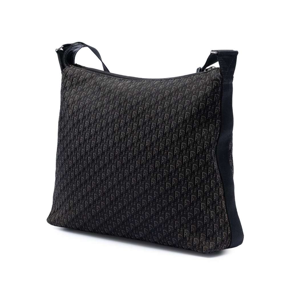 Dior Diorissimo Trotter Canvas Crossbody Black Very good condition - Back View